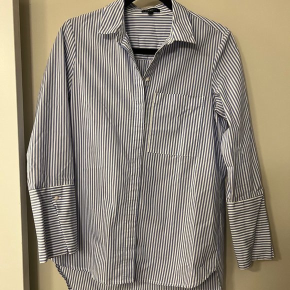Dynamite Striped Button Up Blouse - Size XS - Picture 1 of 2